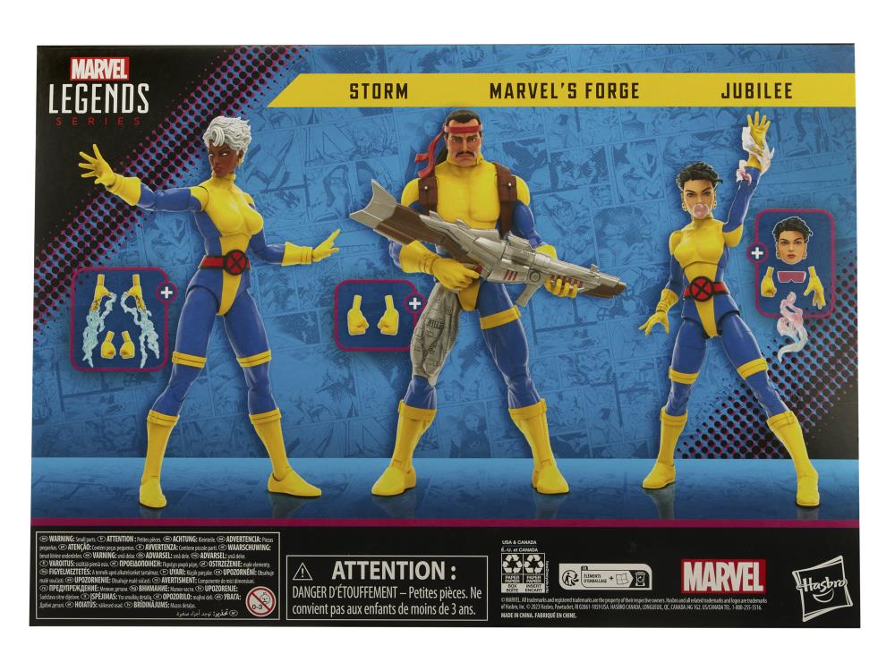 The Uncanny X-Men 60th Anniversary Marvel Legends Forge, Storm, & Jubilee Action Figure Three-Pack Gallery Image 19
