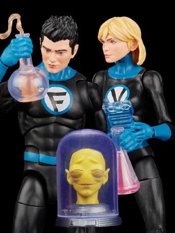 Fantastic Four Marvel Legends Franklin and Valeria Richards Action Figure Two-Pack Gallery Image 2