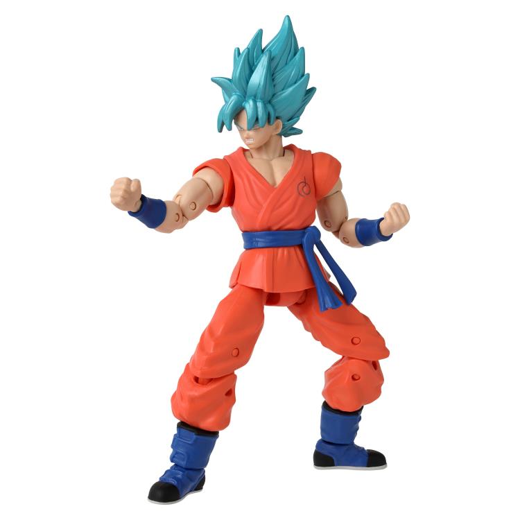 Dragon Ball Super: Super Hero Dragon Stars Super Saiyan Blue Goku Vs. Golden Frieza Action Figure Battle Pack Gallery Image 6