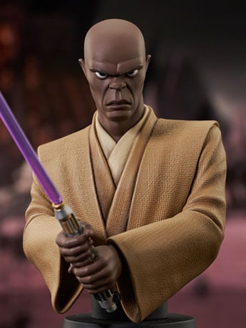 Star Wars: The Clone Wars Mace Windu 1/7 Scale Limited Edition Bust Gallery Image 2