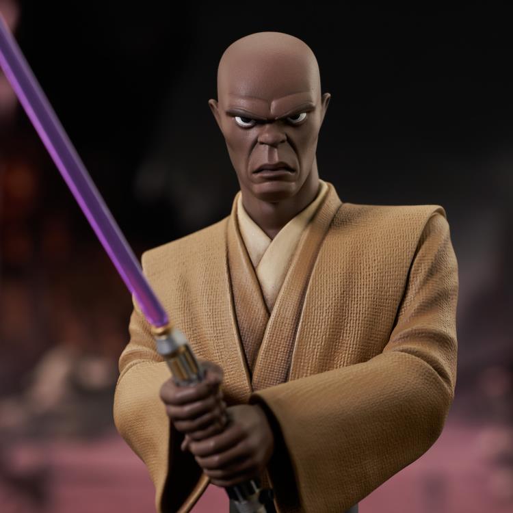 Star Wars: The Clone Wars Mace Windu 1/7 Scale Limited Edition Bust Gallery Image 7