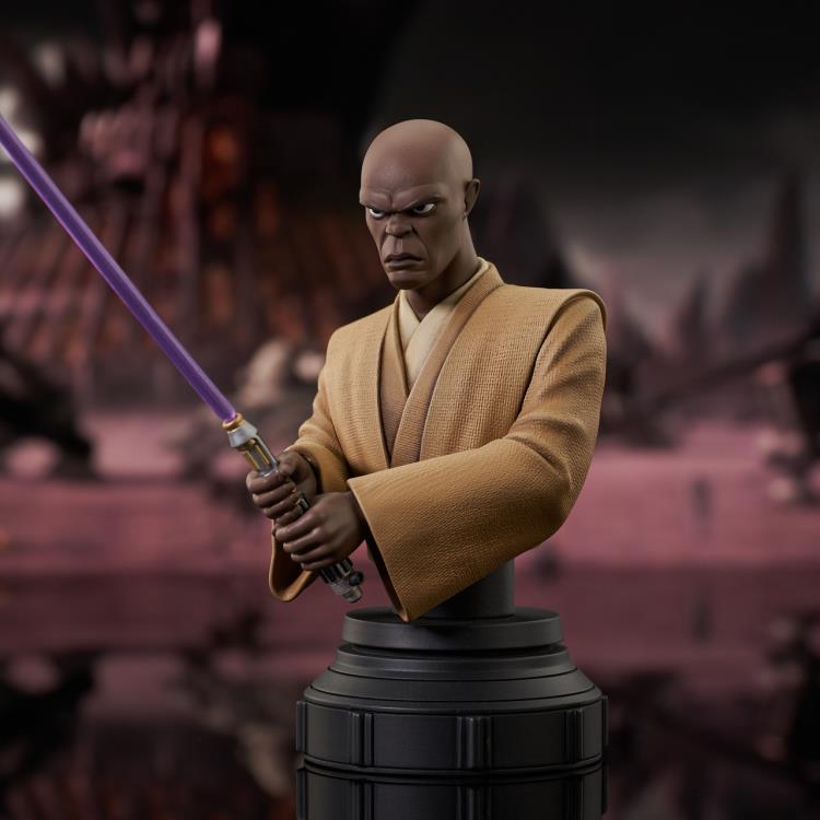 Star Wars: The Clone Wars Mace Windu 1/7 Scale Limited Edition Bust Gallery Image 4