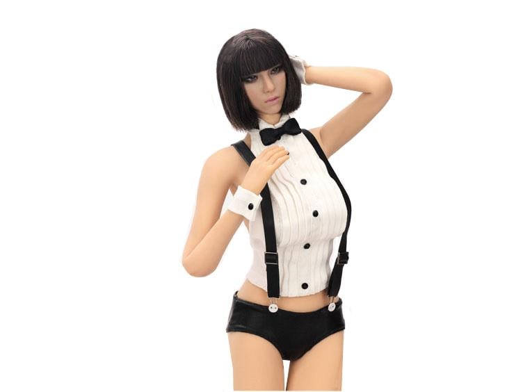 1/6 Scale Flirty Girl Secret Tuxedo Lingerie Character Set - White Gallery Image 2