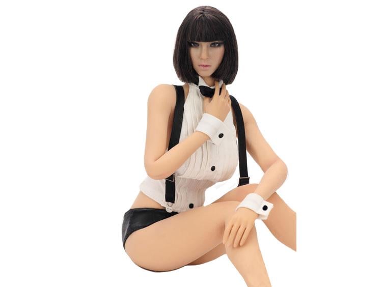 1/6 Scale Flirty Girl Secret Tuxedo Lingerie Character Set - White Gallery Image 3