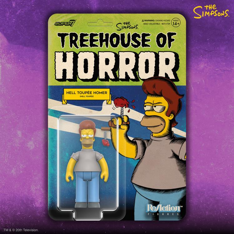 The Simpsons Treehouse of Horror ReAction Hell Toupee Homer Figure Gallery Image 5
