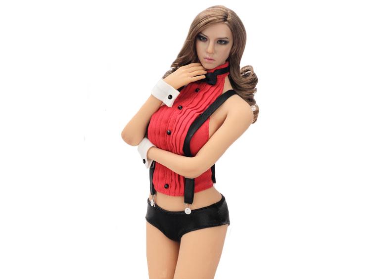 1/6 Scale Flirty Girl Secret Tuxedo Lingerie Character Set - Red Gallery Image 1