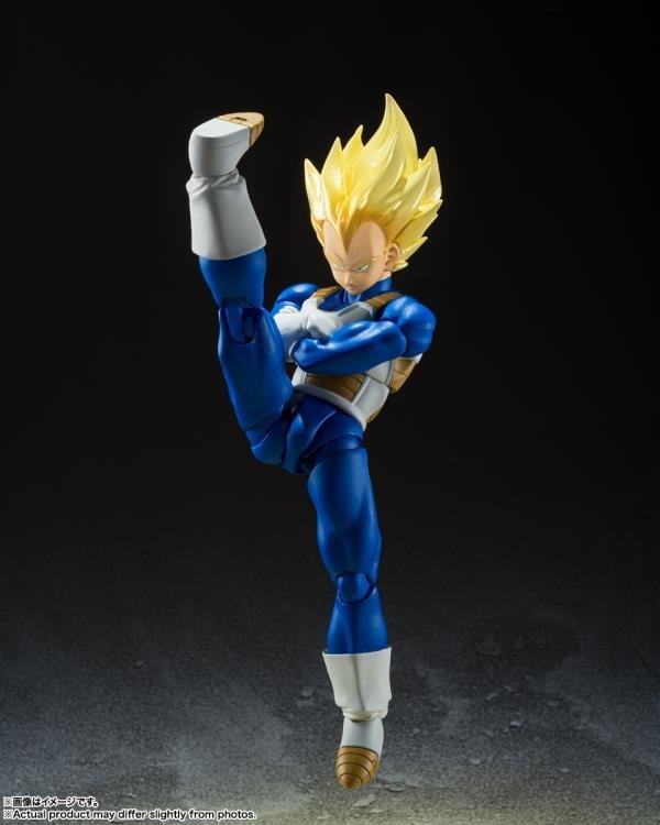 Dragon Ball Z S.H.Figuarts Super Saiyan Vegeta (Awakening Super Saiyan Blood) Action Figure Gallery Image 7
