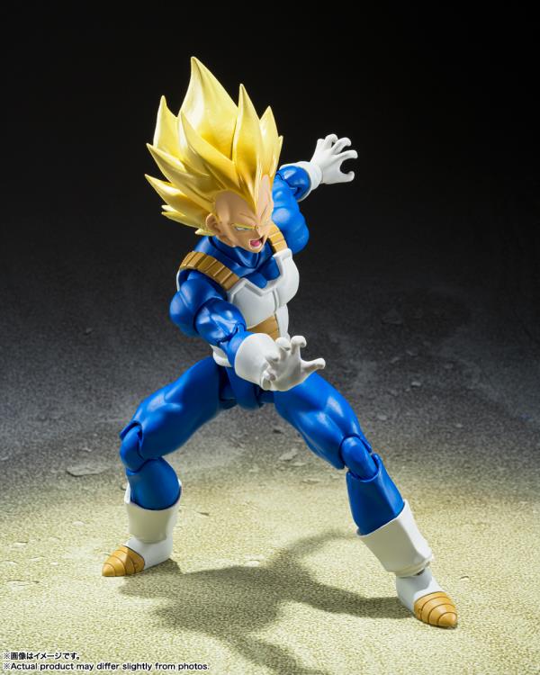 Dragon Ball Z S.H.Figuarts Super Saiyan Vegeta (Awakening Super Saiyan Blood) Action Figure Gallery Image 6