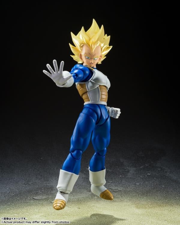 Dragon Ball Z S.H.Figuarts Super Saiyan Vegeta (Awakening Super Saiyan Blood) Action Figure Gallery Image 8