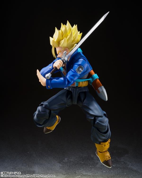 Dragon Ball Z S.H.Figuarts Super Saiyan Trunks (Boy from the Future) Action Figure Gallery Image 6