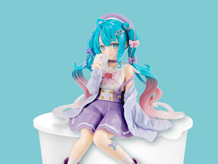 Vocaloid Hatsune Miku (Love Sailor Purple Color Ver.) Noodle Stopper Figure Gallery Image 1