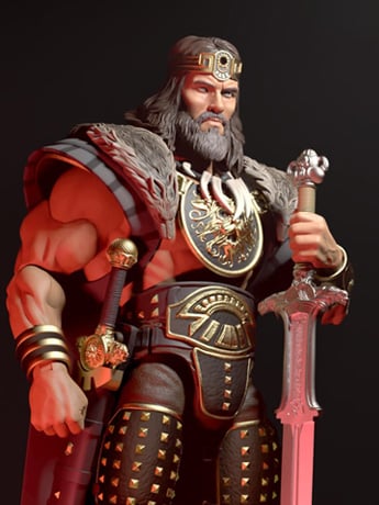 Conan the Barbarian ULTIMATES! King Conan Action Figure Gallery Image 2