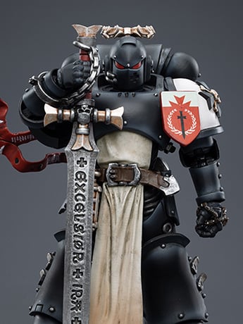 Warhammer 40K Black Templars The Emperor's Champion Rolantus 1/18 Scale Action Figure Gallery Image 2