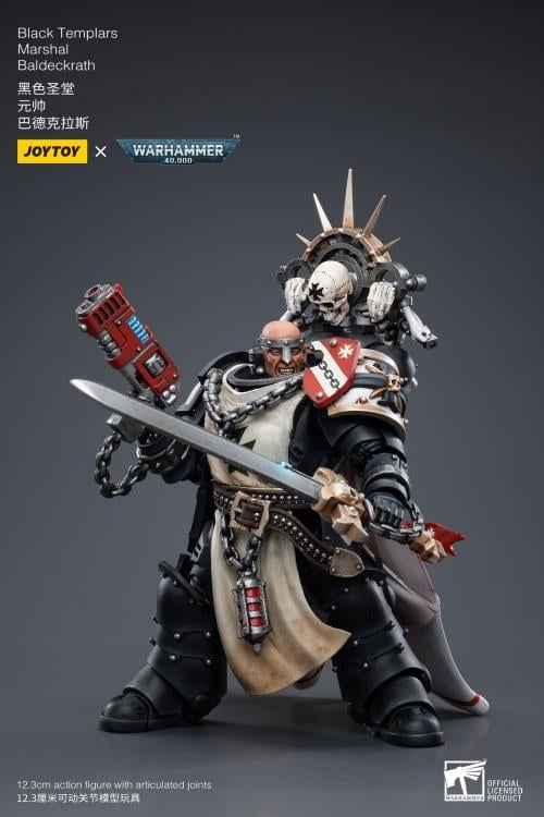 Warhammer 40K Black Templars Marshal Baldeckrath 1/18 Scale Figure Gallery Image 7