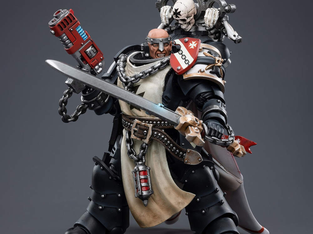 Warhammer 40K Black Templars Marshal Baldeckrath 1/18 Scale Action Figure Gallery Image 1