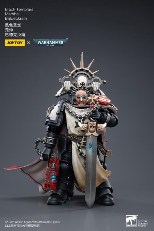Warhammer 40K Black Templars Marshal Baldeckrath 1/18 Scale Figure Gallery Image 3