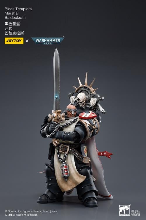 Warhammer 40K Black Templars Marshal Baldeckrath 1/18 Scale Figure Gallery Image 8