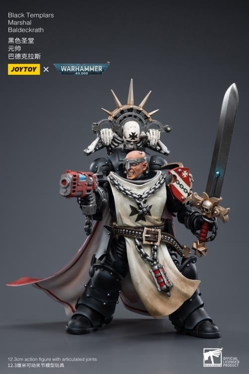 Warhammer 40K Black Templars Marshal Baldeckrath 1/18 Scale Figure Gallery Image 6