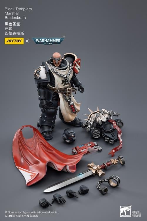 Warhammer 40K Black Templars Marshal Baldeckrath 1/18 Scale Figure Gallery Image 9