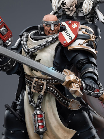 Image of Warhammer 40K Black Templars Marshal Baldeckrath 1/18 Scale Action Figure