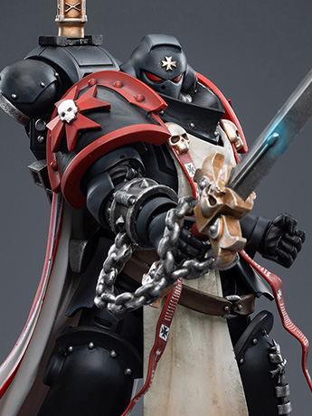 Warhammer 40K Black Templars Primaris Sword Brethren Eberwulf 1/18 Scale Figure Gallery Image 2