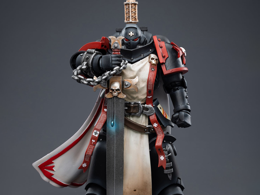 Warhammer 40K Black Templars Primaris Sword Brethren Eberwulf 1/18 Scale Figure Gallery Image 1