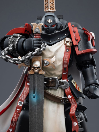 Image of Warhammer 40K Black Templars Primaris Sword Brethren Eberwulf 1/18 Scale Figure