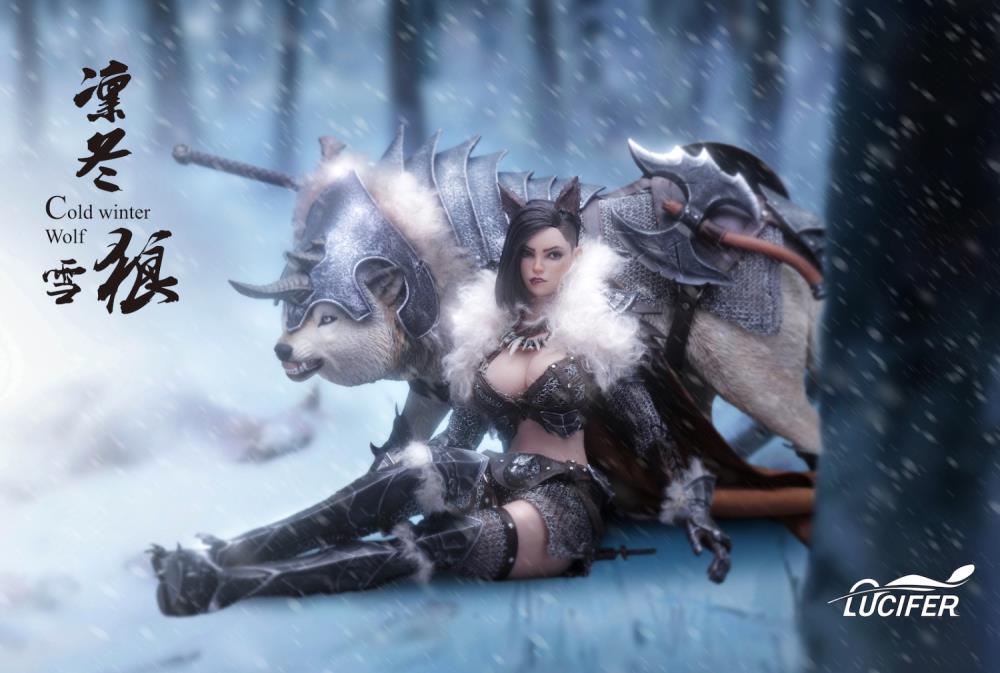 Cold Winter Wolf Berserker and Lone Wolf 1/6 Scale Figure Set Gallery Image 3