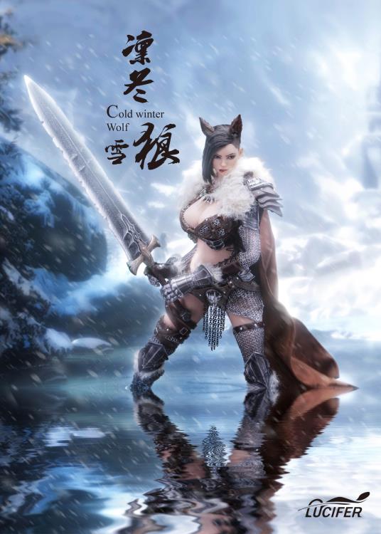 Cold Winter Wolf Berserker and Lone Wolf 1/6 Scale Figure Set Gallery Image 19