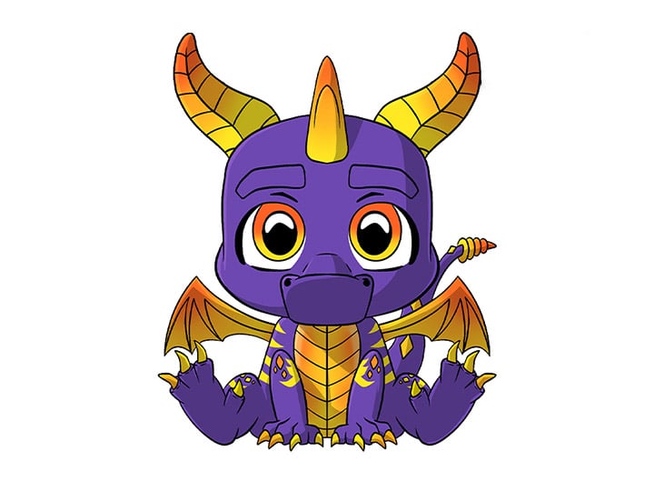 Spyro the Dragon TOOZ Superflame Spyro BBTS Exclusive Vinyl Figure Gallery Image 4