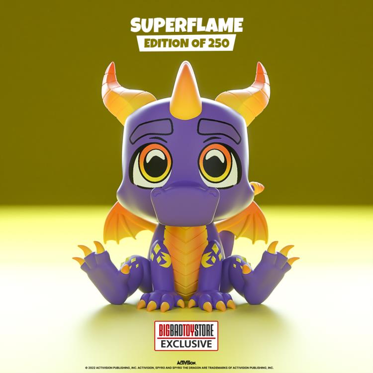 Spyro the Dragon TOOZ Superflame Spyro BBTS Exclusive Vinyl Figure Gallery Image 3