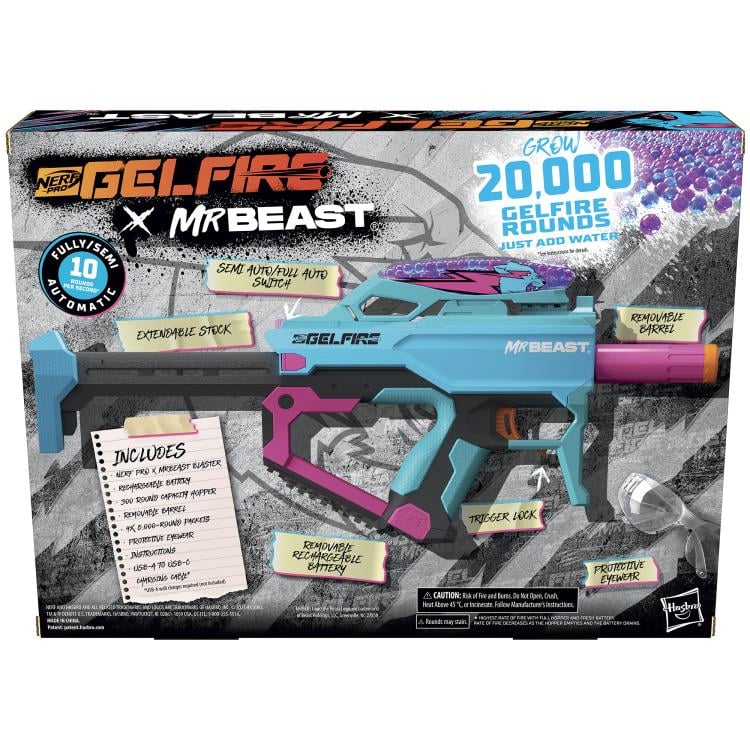 NERF Pro Gelfire X MrBeast Blaster Gallery Image 13