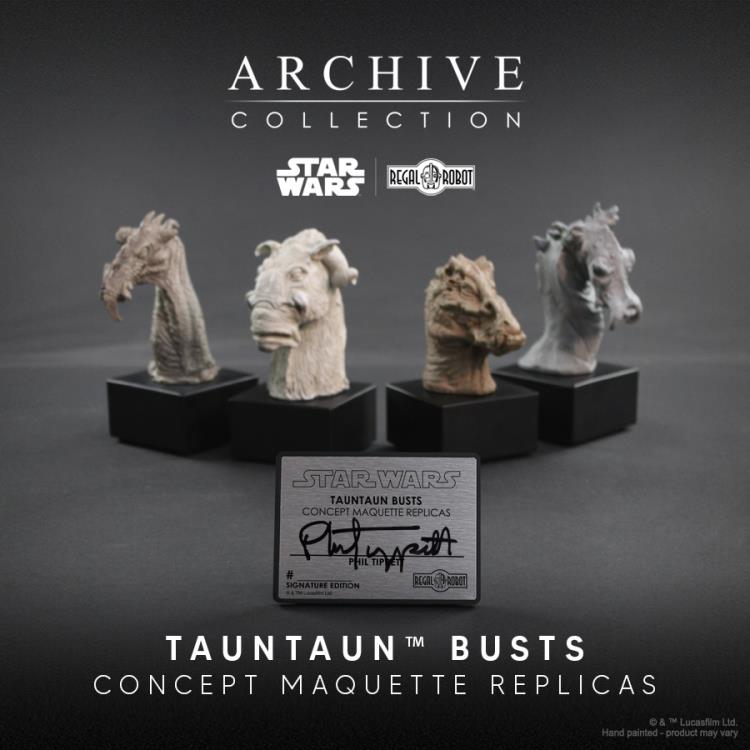 Star Wars: The Empire Strikes Back Tauntaun Concept Set of 4 Limited Edition Maquette Bust Replicas (Signature Edition) Gallery Image 3