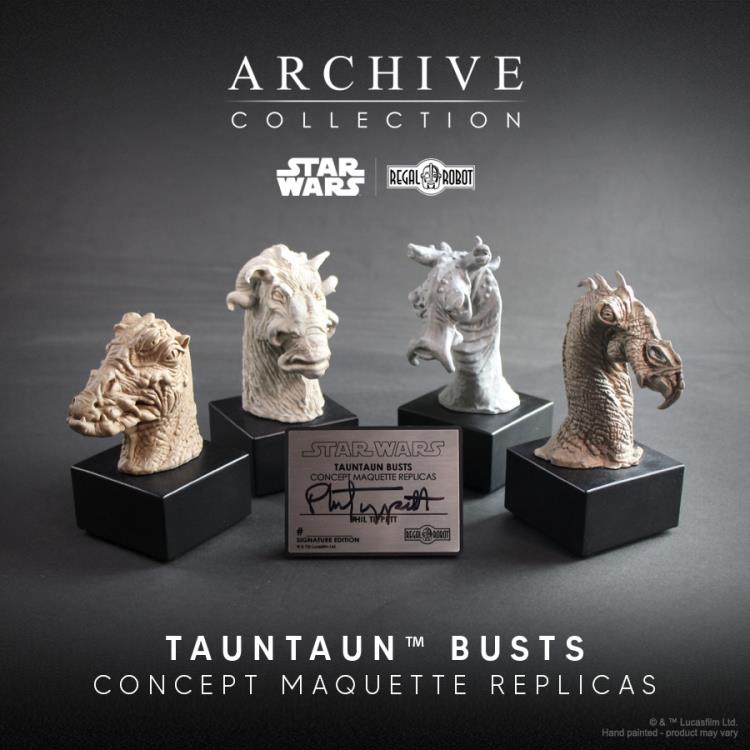 Star Wars: The Empire Strikes Back Tauntaun Concept Set of 4 Limited Edition Maquette Bust Replicas (Signature Edition) Gallery Image 4