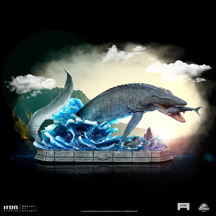Jurassic World Icons Mosasaurus Statue Gallery Image 18