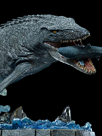 Jurassic World Icons Mosasaurus Statue Gallery Image 2