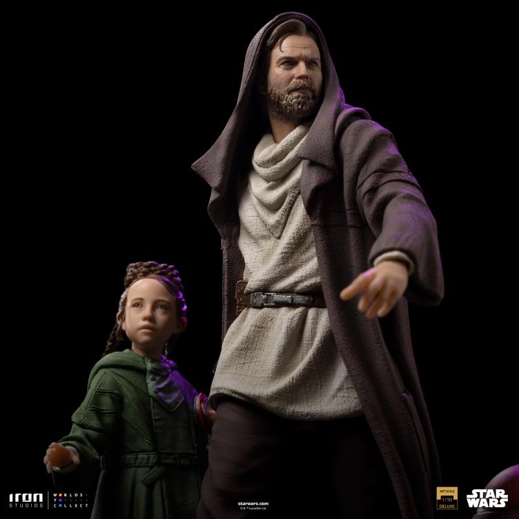 Star Wars: Obi-Wan Kenobi Obi-Wan and Young Leia Deluxe 1/10 Art Scale Limited Edition Statue Gallery Image 11