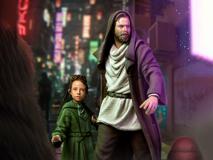 Star Wars: Obi-Wan Kenobi Obi-Wan and Young Leia Deluxe 1/10 Art Scale Limited Edition Statue Gallery Image 1