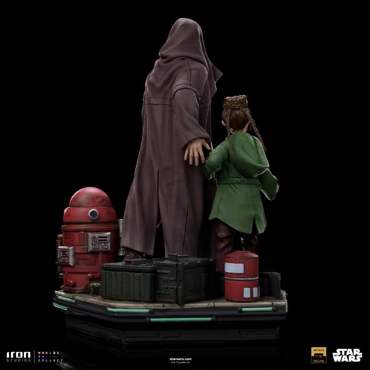 Star Wars: Obi-Wan Kenobi Obi-Wan and Young Leia Deluxe 1/10 Art Scale Limited Edition Statue Gallery Image 9