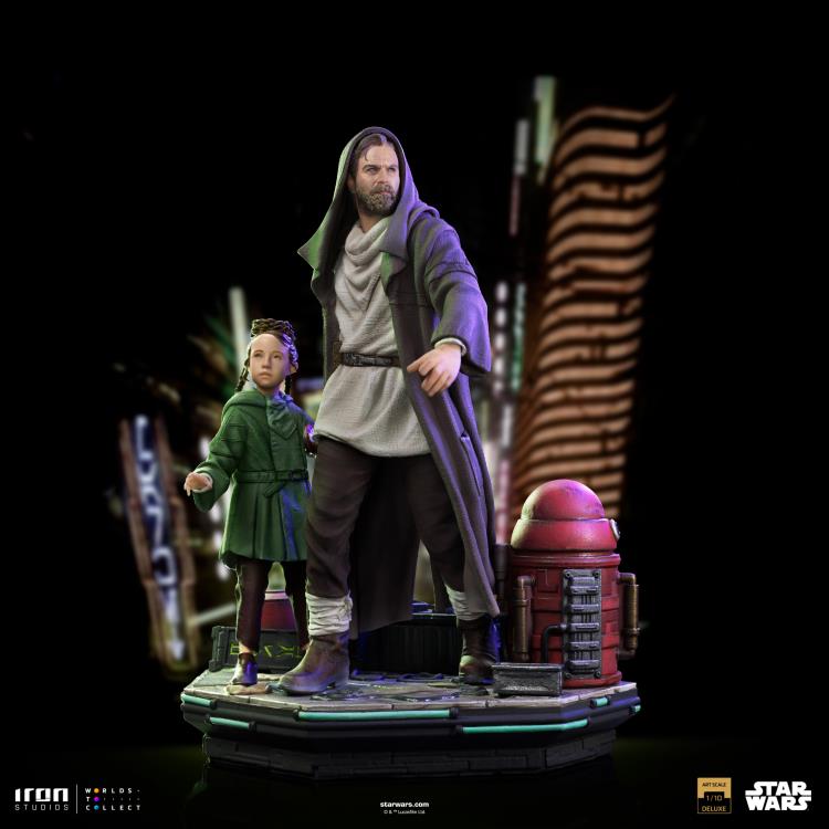Star Wars: Obi-Wan Kenobi Obi-Wan and Young Leia Deluxe 1/10 Art Scale Limited Edition Statue Gallery Image 4