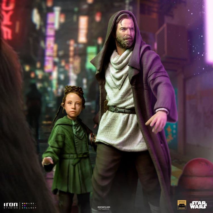 Star Wars: Obi-Wan Kenobi Obi-Wan and Young Leia Deluxe 1/10 Art Scale Limited Edition Statue Gallery Image 3