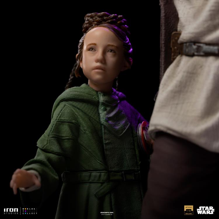 Star Wars: Obi-Wan Kenobi Obi-Wan and Young Leia Deluxe 1/10 Art Scale Limited Edition Statue Gallery Image 12