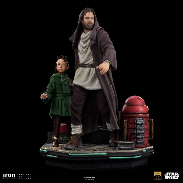 Star Wars: Obi-Wan Kenobi Obi-Wan and Young Leia Deluxe 1/10 Art Scale Limited Edition Statue Gallery Image 5
