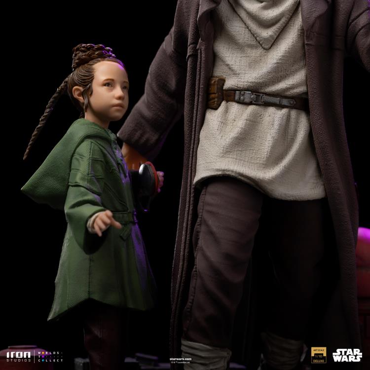 Star Wars: Obi-Wan Kenobi Obi-Wan and Young Leia Deluxe 1/10 Art Scale Limited Edition Statue Gallery Image 17