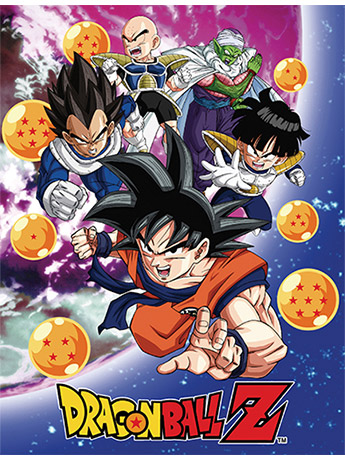 Dragon Ball Z Group in the Sky Throw Blanket Gallery Image 2