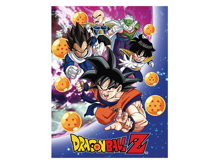Dragon Ball Z Group in the Sky Throw Blanket Gallery Image 1