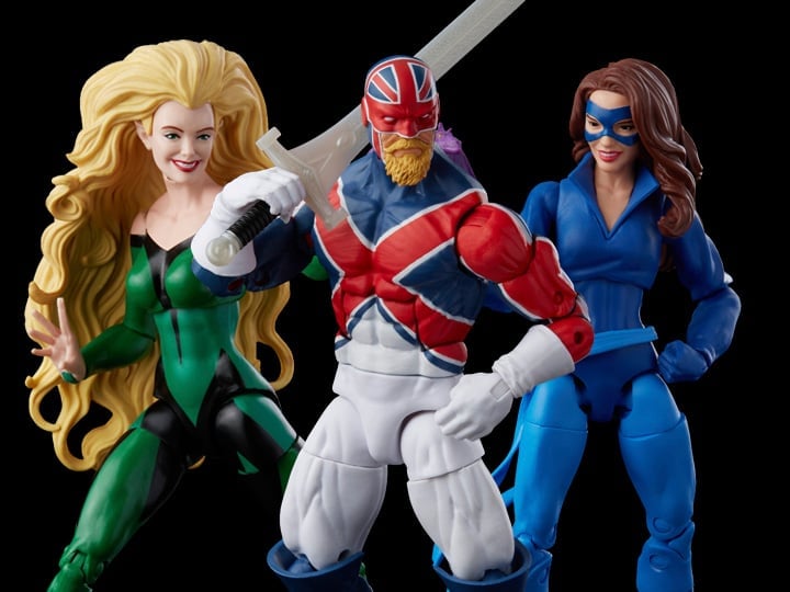 X-Men Marvel Legends Excalibur Action Figure Three-Pack Gallery Image 1