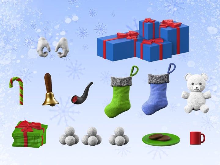 Naughty or Nice Collection BBTS Exclusive 2022 Accessory Set Gallery Image 1