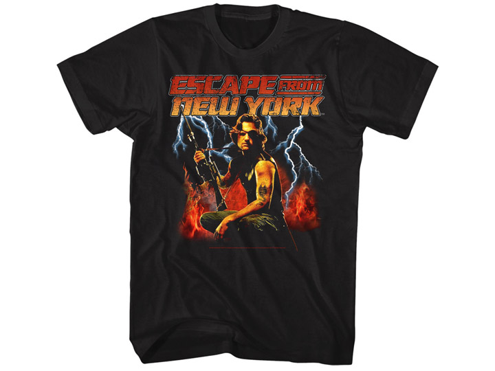 Escape From New York Flames and Lightning T-Shirt Gallery Image 1