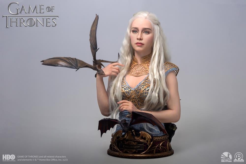 Game of Thrones Mother of Dragons Daenerys Targaryen Limited Edition Life-Size Bust Gallery Image 3